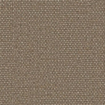 Flax fabric texture, muted taupe tone, irregular weave with raised threads, matte finish, Camira mainline collection sample.